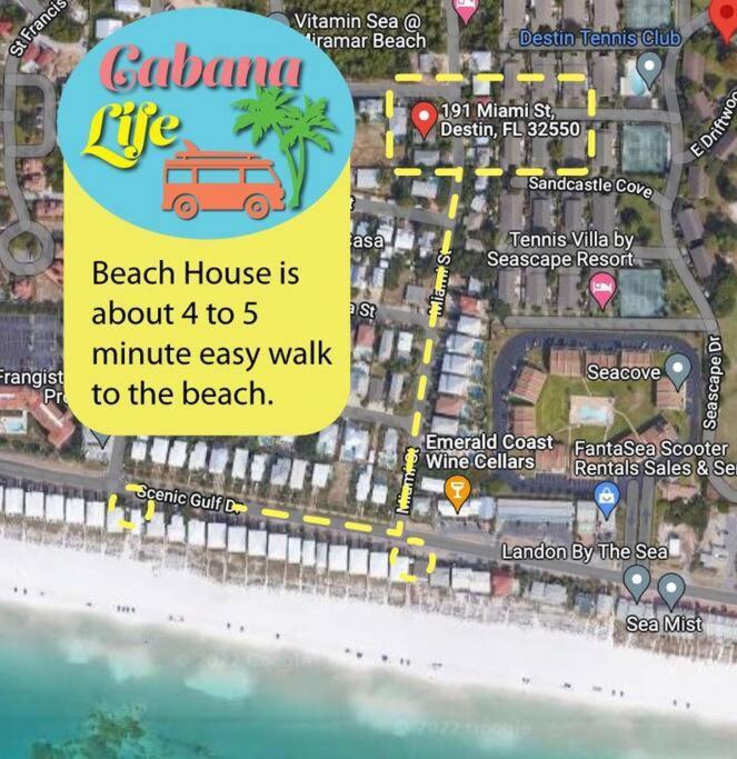 Private Beach Access, Fenced Yard & Pet Friendly, Pool, Cabana Life Beach House Destin Esterno foto